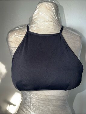 GAP Black High Neck Swim Top